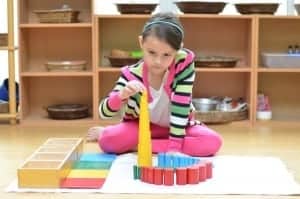 Optimized-Sensorial Work-girl and cylinders-Montessori